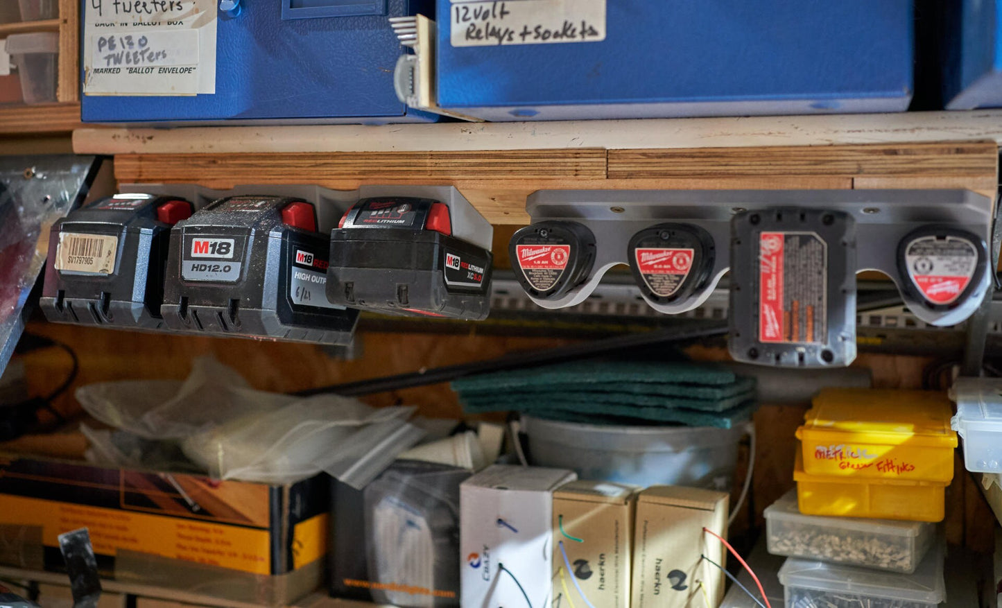 Milwaukee Tool M12 Battery Holder Mount Rack