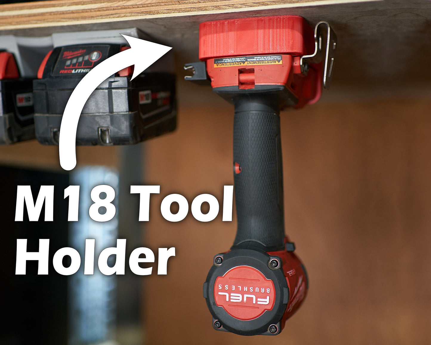 Milwaukee Tool M18 Tool Holder with Active Retention Organization and Storage