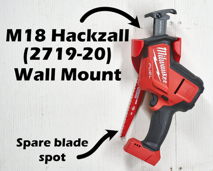 Wall Mount for Milwaukee Tool M18 Hackzall Organization and Storage 2719-20