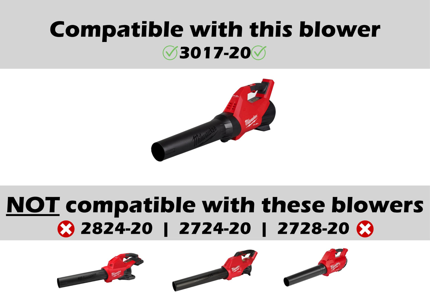 Milwaukee Tool M18 FUEL Leaf Blower Bundle Kit Wall Mount Storage Organization Compact Venturi Nozzle 3017-20