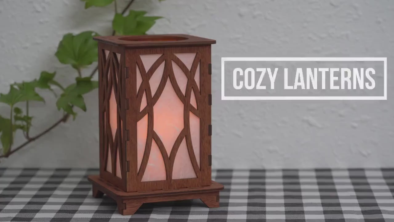 Decorative Wooden Candle Lantern Hand Crafted Votive Cozy Home Decor