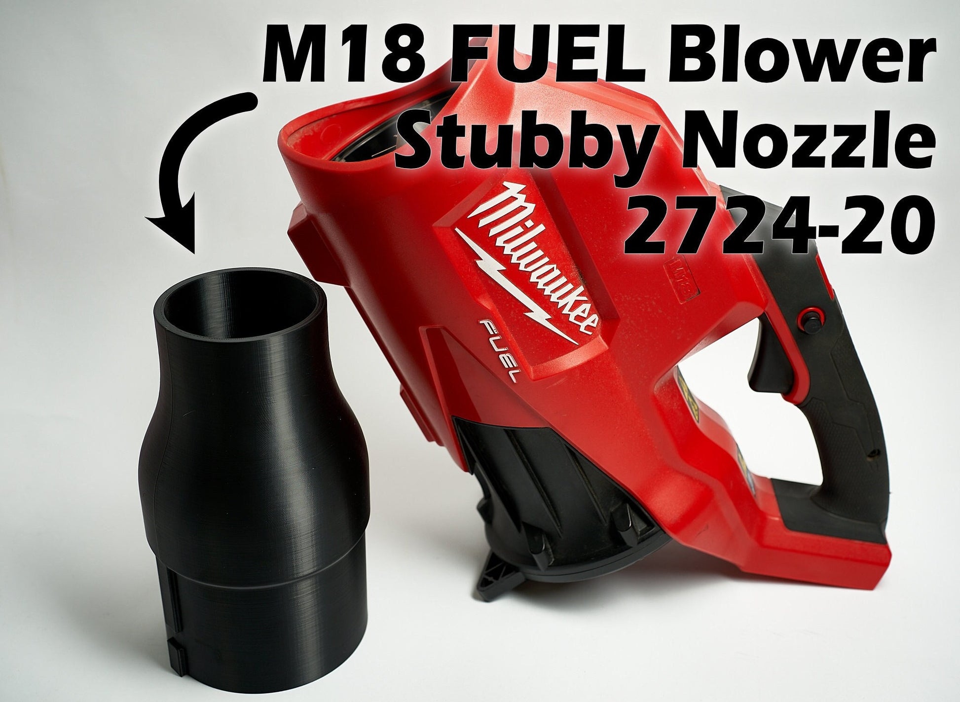 Stubby Nozzle Milwaukee Tool M18 FUEL Leaf Blower for Car Drying and T
