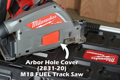 Milwaukee Tool M18 FUEL Plunge Track Saw Arbor Hole Cover Improved Dust Collection and Extraction 2831-20